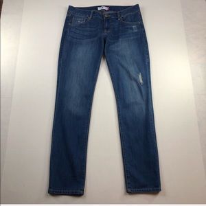 CAbi Slim Boyfriend Distressed Medium Wash Jeans